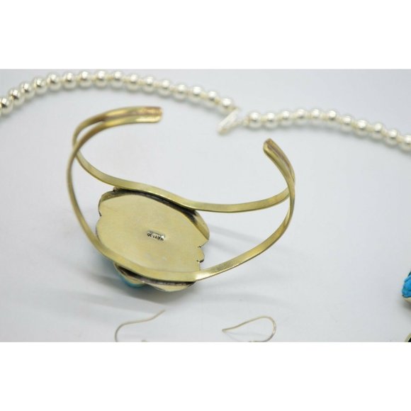 Sleeping Beauty Blue Turquoise Navajo Mexican Silv - Picture 3 of 11